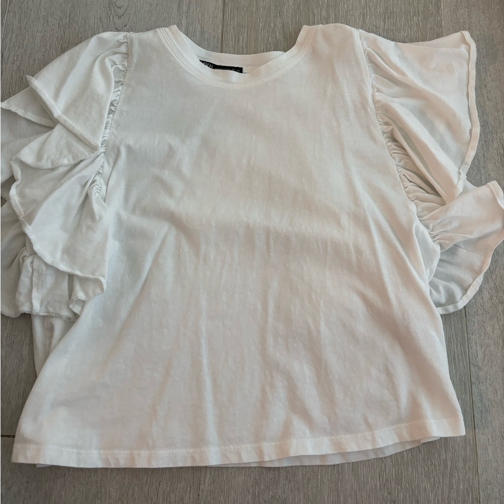 ZARA RUFFLE TOP